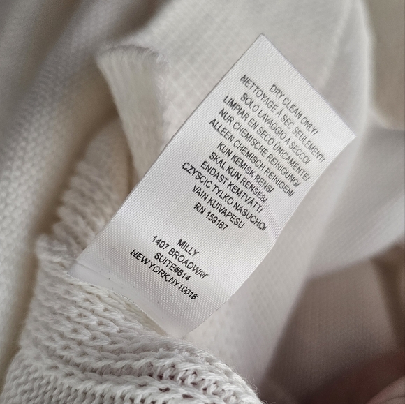 Revolve Milly Cotton-Blend Tunic with Ribbed Neckline and Hem Turtleneck - Picture 9 of 10